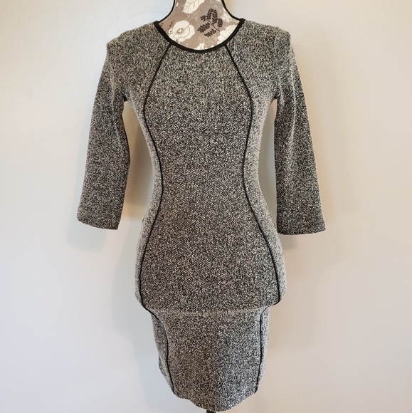 H&M Dresses & Skirts - Tweed bodycon dress